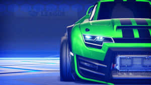 Green Muscle Car Rocket League 4k Wallpaper