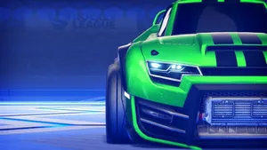 Green Muscle Car Rocket League 4k Wallpaper