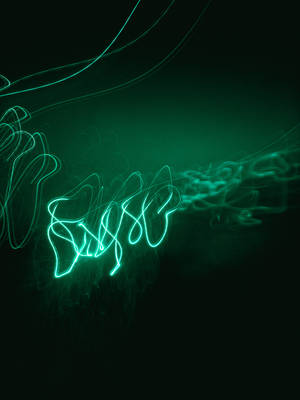 Green Neon Lights Wallpaper