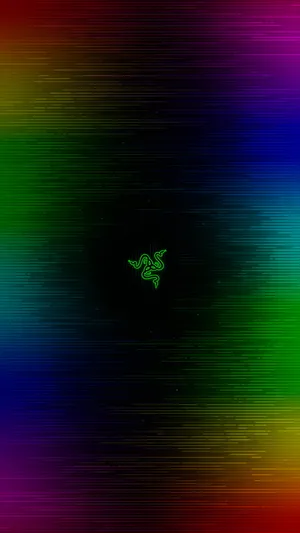 Green Razer Logo Gamer Phone Wallpaper