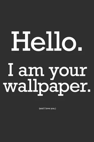 Greeting You Hello Funny Adult Phone Wallpaper
