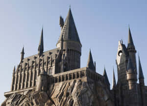 Grey Hogwarts Castle Wallpaper