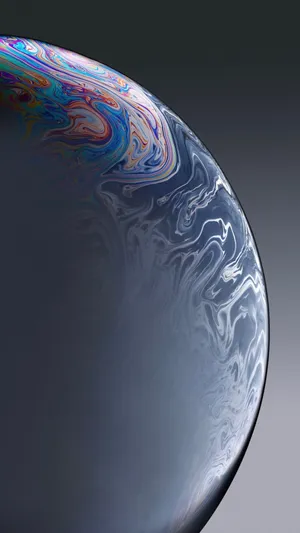 Grey Iphone Microscopic Water Droplet Wallpaper