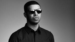 Greyscale Drake In Shades Wallpaper