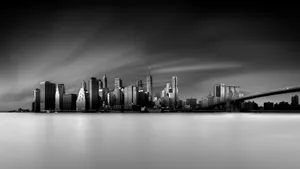 Greyscale Skyscrapers In New York 4k Wallpaper