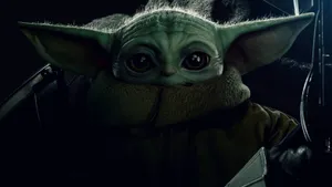 Grogu Close Up Portrait Wallpaper