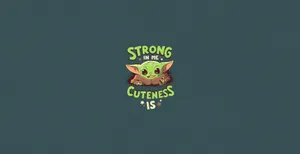 Grogu Cuteness Strong Wallpaper Wallpaper