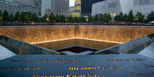 Ground Zero Reflecting Poolat Dusk Wallpaper