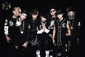 Group Bts Black And White Urban Aesthetic Wallpaper