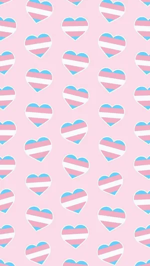 Group Of Hearts Trans Phone Wallpaper