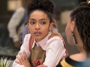 Grown Ish Zoey Johnson Serious Face Scene Wallpaper