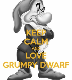 Grumpy Dwarf Keep Calm And Love Wallpaper