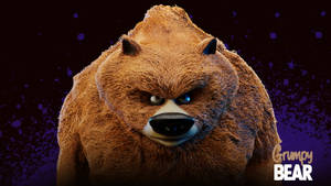 Grumpy Kodiak Bear Wallpaper