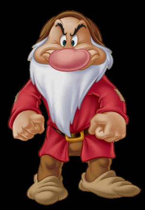 Grumpy, The Iconic White-bearded Dwarf Wallpaper