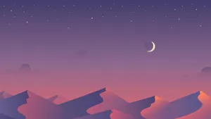 Grunge Aesthetic Desert Night Wallpaper