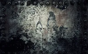 Grunge Metal Texturewith Rivets Wallpaper