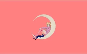 Grunge Pink Aesthetic Laptop Sailor Moon Wallpaper