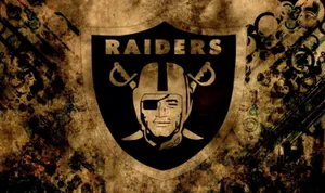 Grunge Sepia Raiders Logo Wallpaper