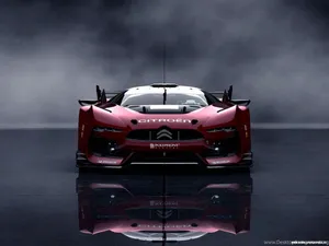 Gt By Citroen Burgundy Red Wallpaper