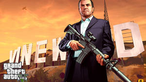 Gta 5 2560x1440 Michael De Santa Sniper Wallpaper