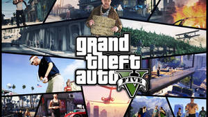 Gta 5 2560x1440 Various Scenes Poster Wallpaper