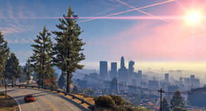 Gta 5 Desktop Road City Wallpaper