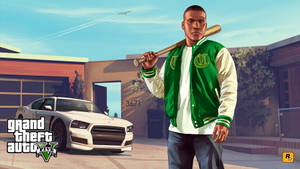 Gta 5 Franklin In Varsity Wallpaper