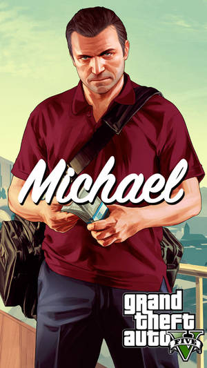 Gta 5 Phone Michael De Santa Rich Man Wallpaper