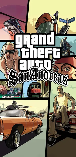 Gta Iphone San Andreas Collage Wallpaper