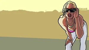Gta Sa 4k Blonde Girl Wallpaper