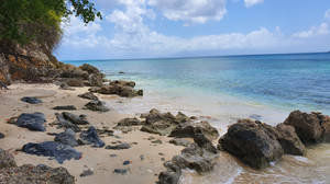 Guadeloupe Rocky Beach Wallpaper