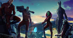 Guardians Of The Galaxy Hollywood Movie Wallpaper