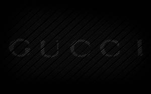 Gucci Logoon Black Pattern Background Wallpaper