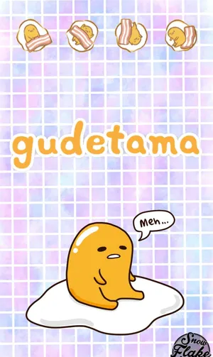 Gudetama Pink Pastel Art Wallpaper