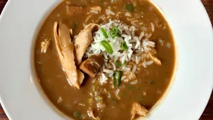 Gumbo With Cheese And Spring Onions Wallpaper