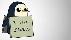 Gunter Adventure Time Placard Wallpaper