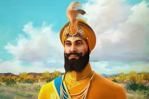 Guru Gobind Singh Ji Portrait Painting Wallpaper