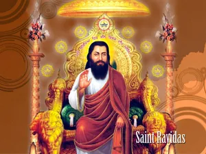 Guru Ravidass Saint Of Bhakti Movement Wallpaper