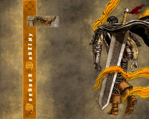 'guts, The Black Swordsman, Takes The Fight To The Monstrous Apostles Of The God Hand In Berserk!' Wallpaper
