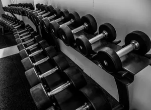 Gym Dumbbell Rack Wallpaper
