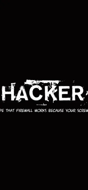 Hacker Firewall Warning Graphic Wallpaper