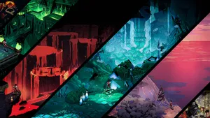 Hades Game Underworld Realms Collage Wallpaper