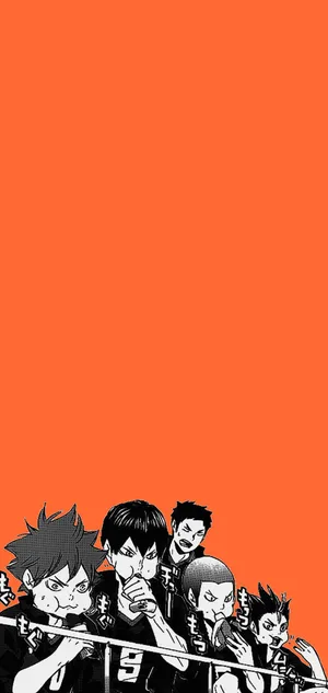 Haikyuu Team Orange Background Wallpaper