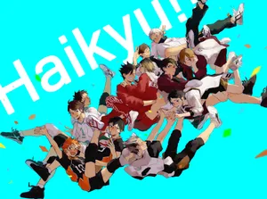 Haikyuu Teams Karasuno High Members Wallpaper