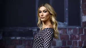 Hailey Bieber For Calvin Klein Brand Wallpaper