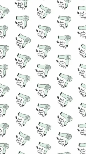 Hair Salon Bad Hair Day Doodle Wallpaper