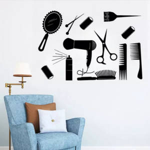 Hair Salon Wall Decals Wallpaper