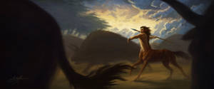 Half Man Half Horse Mythical Creature Wallpaper