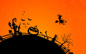 Halloween Fun With Pumpkins Wallpaper