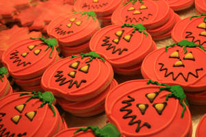 Halloween Pumpkin Cookies Wallpaper